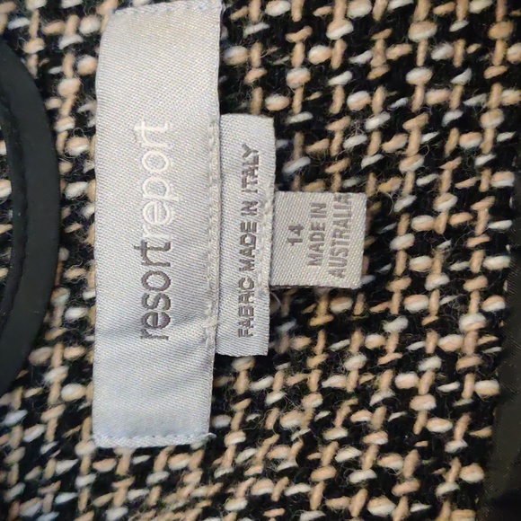 Resort Report Italian wool mix mid length coat Size 12-14 - Picture 2 of 9